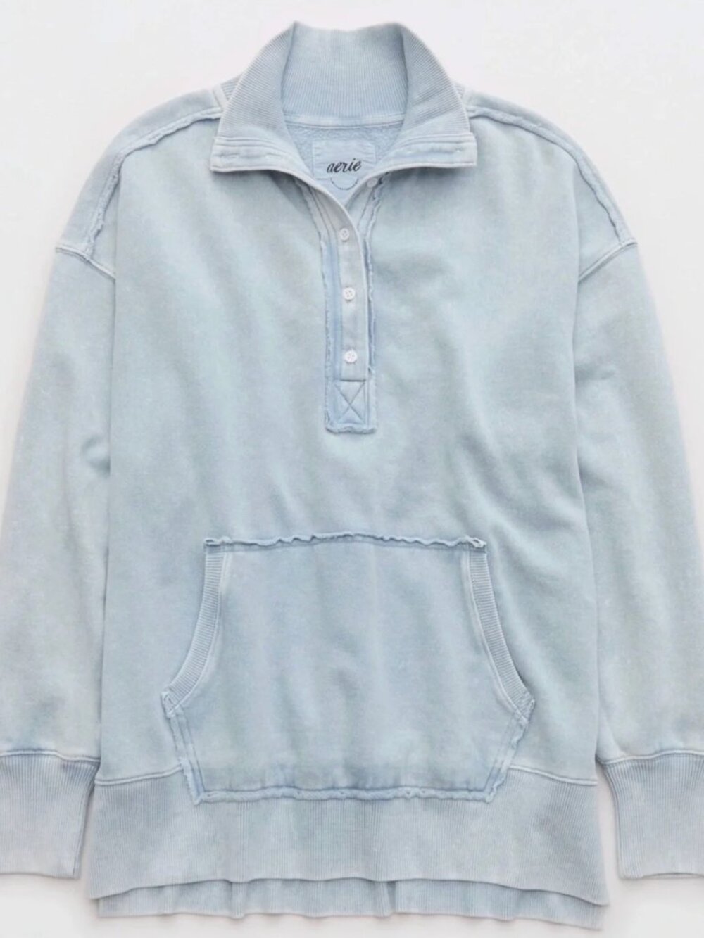 Women’s Light Blue Vintage Popover Sweatshirt | Aerie
